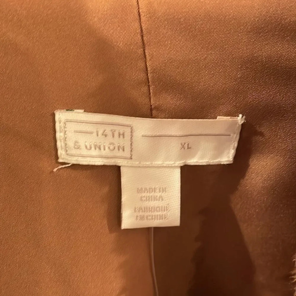 NWT 14th and Union dusty rose fuzzy sherpa  woman’s jacket - Picture 5 of 11